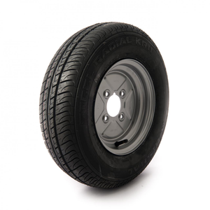 145 R10 C, 8 ply, 4 on 4" PCD wheel assembly
