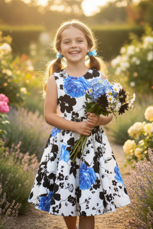 Kids Audrey Serenity Dress - Purple