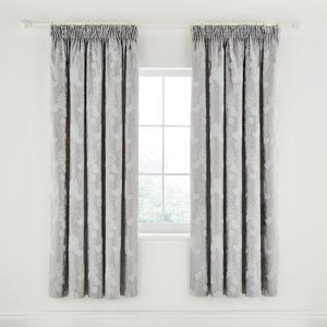 Ashbee Lined Curtains 66" x 72", Platinum