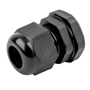 20mm IP68 Compression Gland with Locknut Black (Pack of 10)