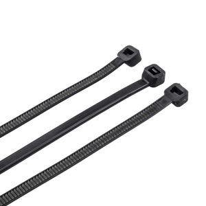 300mm x 4.8mm Cable Ties Black (Pack of 100)