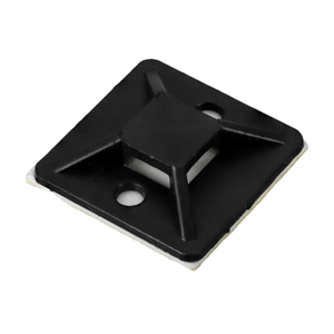 19mm x 19mm Cable Tie Base Black (Pack of 100)