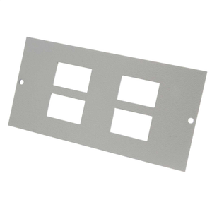 4 x RJ45 / LJ6C Data Outlet Plate for Floor Box