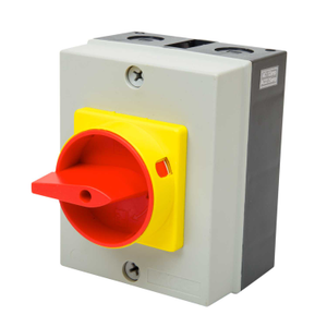 32A 3 Pole Surface Mounting Rotary Isolator Plastic Enclosure IP65