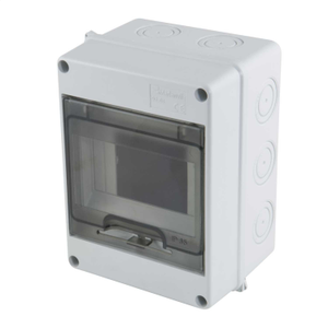 5 Module Insulated Enclosure with Snap Closing Tinted Window and DIN Rail