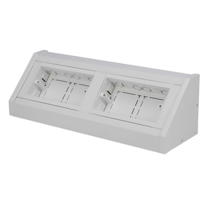 2 + 2 Gang Bench Trunking Unit White (Sold in 1's)