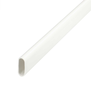 25mm PVC Oval Conduit White (3m Length)