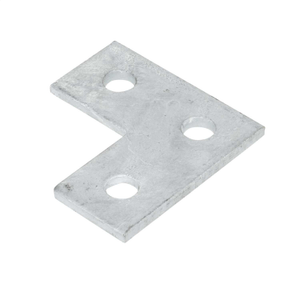 3 Hole Flat Bend Bracket for Strut (Sold in 1's)