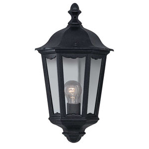 Searchlight Alex IP44 Black Half Lantern