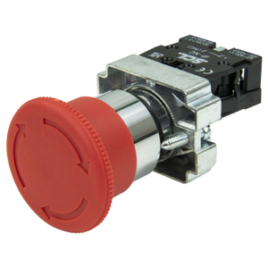 Emergency Stop Mushroom Head Twist Release 1 NC Pushbutton Red