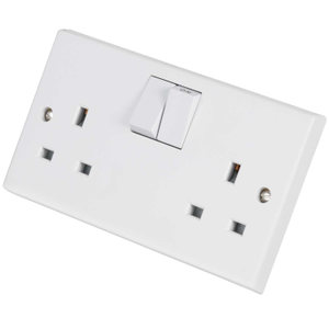 Volex 13A 2 Gang Switched Socket