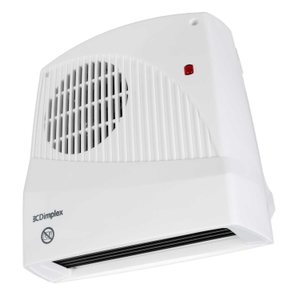 2kW Downflow Fan Heater White