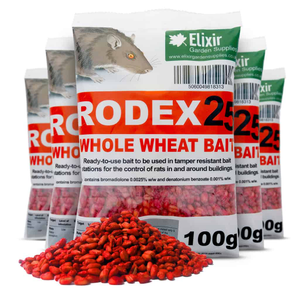 Rodex25 Whole Wheat Rat & Mouse Poison | Strongest Available Online | 100g Sachets - 25