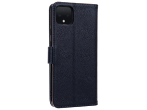 Premium Leather Wallet Case for Google Pixel 4XL - Midnight Blue