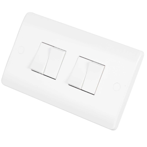 10A 4 Gang 2 Way Light Switch White