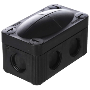 COMBI 206 85mm x 49mm x 51mm PVC Adaptable Box with Wago Connectors Black IP67