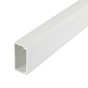 50mm x 25mm PVC Self Adhesive Mini Trunking White (3m Length)