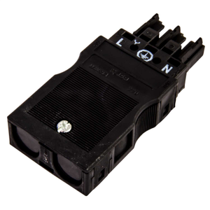 Wago Winsta® 25A 250V 3 Pole Female Socket with Relief Housing Black