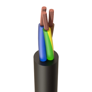 4mm² 3 Core HO7RNF Rubber Flexible Cable (Cut Length Sold By The Mtr)