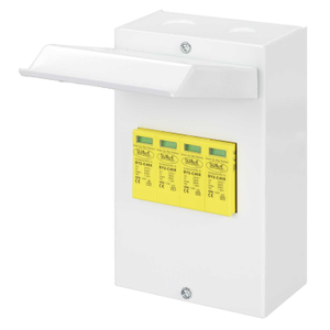 40kA 4 Module 3 Pole and Neutral Type 2+3 Surge Protector with Metal Enclosure