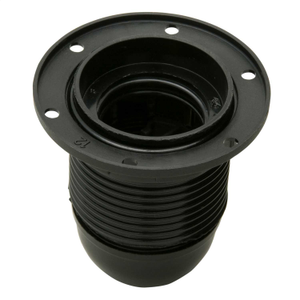 Edison Screw ES-E27 10mm Entry Shaded Lampholder Black (Sold in 1's)