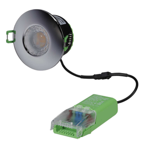 V50 6W LED Fire Rated Colour Selectable Dimmable Downlight Chrome
