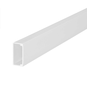 50mm x 25mm PVC Mini Trunking White (3m Length)