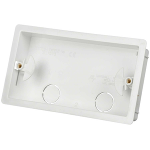 2 Gang Dry Lining Box 25mm White (Sold in 1's)
