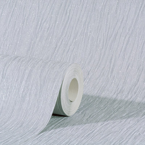 Debona Crystal Plain Silver Glitter Wallpaper - 9001