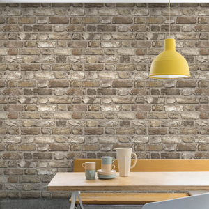 Grandeco Vintage House Brick Natural Wallpaper - A28904