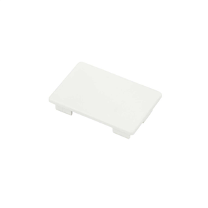 38mm x 25mm Mini Trunking End Cap White (Sold in 1's)