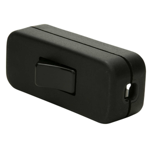 2A Single Pole In Line Switch Black (Sold in 1's)