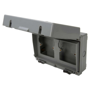 IP65 2x1 Gang Outdoor Universal Accessory Box