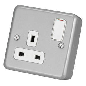 13A DP 1 Gang Socket Metal Clad