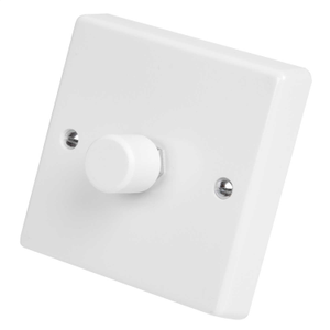 1000W 1 Gang 2 Way Dimmer White