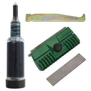 Chainsaw Guide Bar Maintenance Kit With Groove Cleaner, Rail Dresser and Grease gun