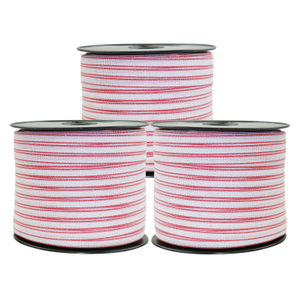1200m x 12mm Roll Polytape for Electric Fence Stainless Steel Fencing Poly Tape