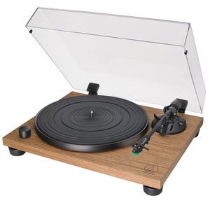 Audio Technica LPW40WN Fully Manual Belt-Drive Turntable w/ VM95E Cartridge (Walnut)