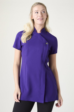 SJ Women's One Button Tunic, Purple