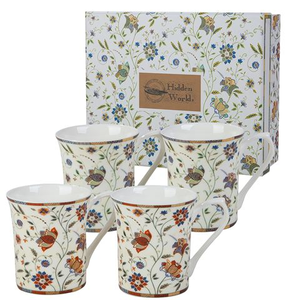 Queens - Indian Silk Royale Mug Set 4pce