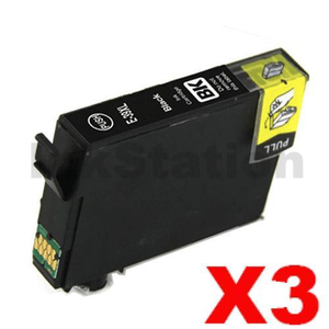 3 x Compatible for Epson 39XL Black High Yield Inkjet Cartridge C13T04L192 - 500 pages