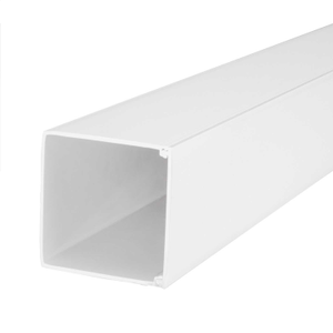 100mm x 100mm PVC Maxi Trunking White (3m Length)