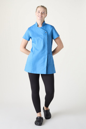 SJ Women's Feature Press Stud Tunic, Teal