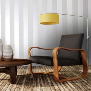 Holden Decor Dillan Stripe Grey/Silver Metallic Wallpaper - 12760