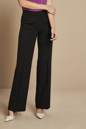 SJ Women's Unhemmed Parallel leg Trouser, Black