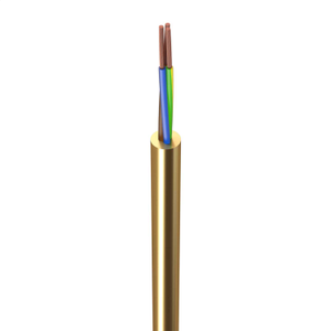 2183Y 0.5mm² PVC Round Flexible Cable Gold (100m Drum)