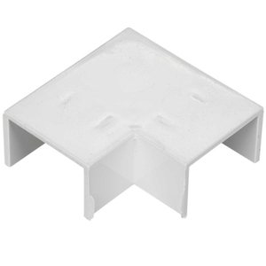 25mm x 16mm Mini Trunking Flat Bend White (Sold in 1's)