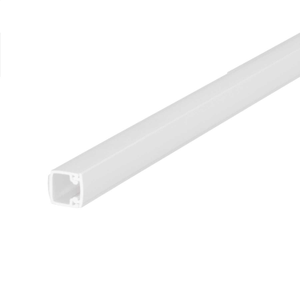 16mm x 16mm PVC Self Adhesive Mini Trunking White (3m Length)