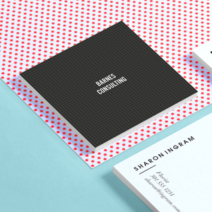 Raised Spot Gloss Super Square Business Cards