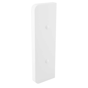 Square Dado Trunking End Cap White for ASD 1 (Pack of 2)